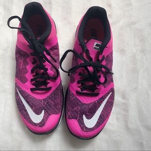 Pink nike sneakers